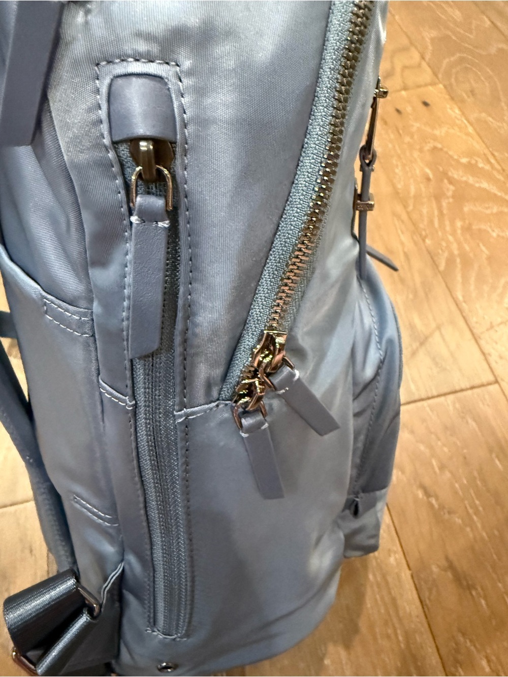 Tumi Light Blue Backpack with Front Pockets Fits 13” Laptop Muti Compartments - Picture 7 of 15